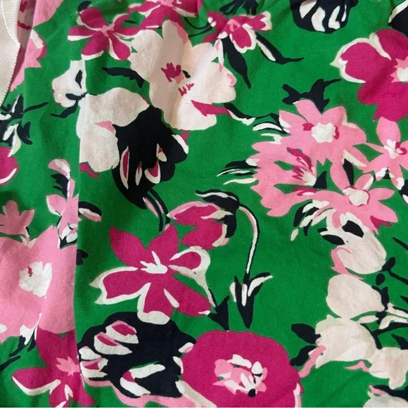 J Crew Floral Green Sleep Shorts - Picture 3 of 4